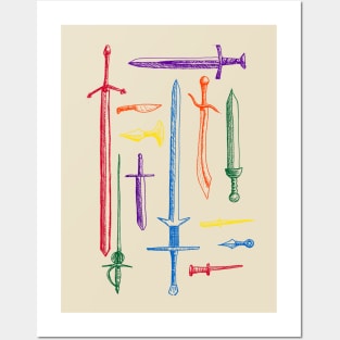 Pride Swords Posters and Art